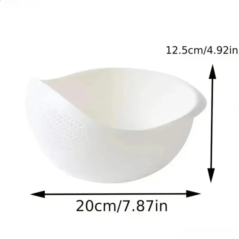 Multi Functional Dual Layer Kitchen Drain Basin, Colander Strainer Basket with Handle, Versatile Food Washing Tool for Rinsing Rice Fruit Vegetable, Daily Household Meal Prep Bowl Utensils