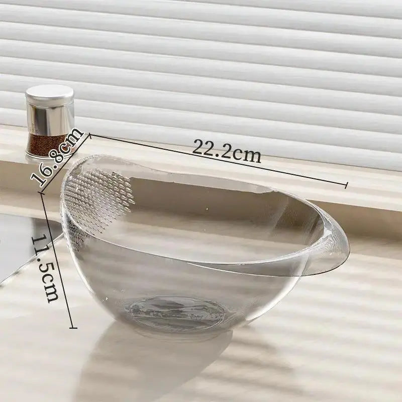 Multi Functional Dual Layer Kitchen Drain Basin, Colander Strainer Basket with Handle, Versatile Food Washing Tool for Rinsing Rice Fruit Vegetable, Daily Household Meal Prep Bowl Utensils